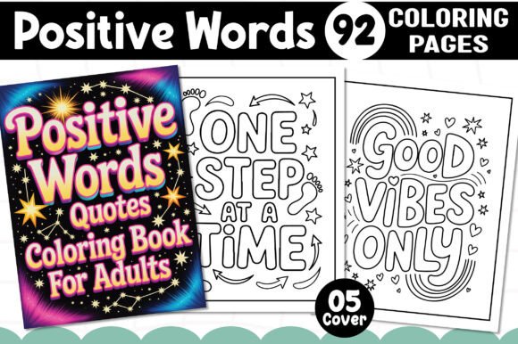 A Practical Review of the Positive Words Coloring Book Graphics
