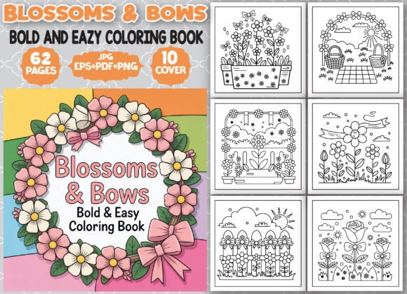 Blossoms and Bows Graphics for Coloring Pages Amp