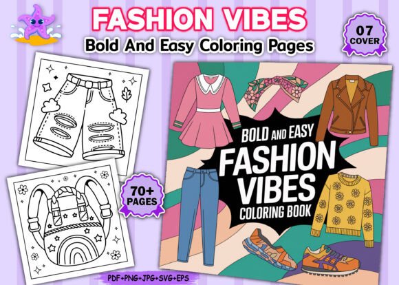 Bold - Easy Fashion Vibes Coloring Book