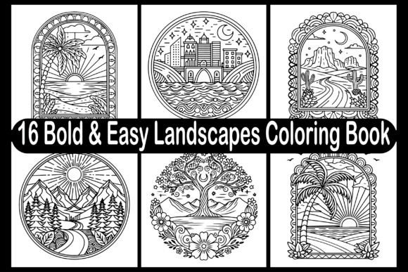 Bold Easy Landscapes: A Versatile Graphics Asset for Crafters