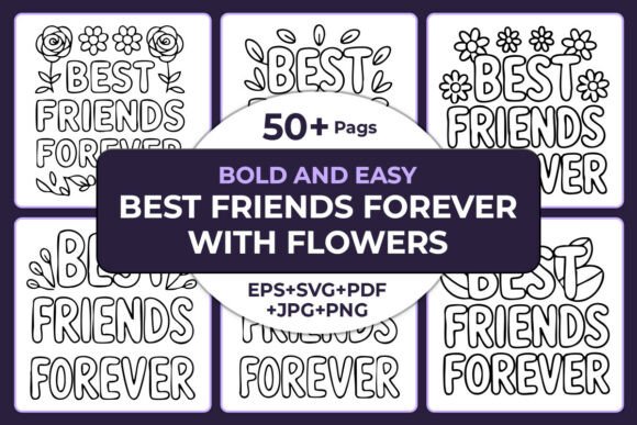 Brand Review: Bold and Easy Best Friend Coloring Pages