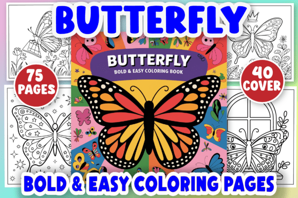 Butterfly, Bold and Easy Coloring Pages: A Designer's Review