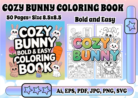 Cozy Bunny Bold and Easy Coloring Book: A Designer's Review