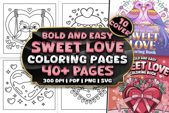Elevating Romance Blogs with Bold Love Coloring Graphics