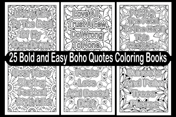 Essential Boho Graphics for Your Coloring Pages & Handmade Projects