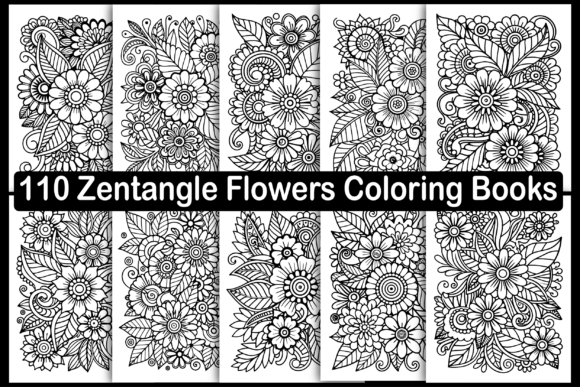Explore 110 Zentangle Flowers for Graphics and Coloring Pages Amp
