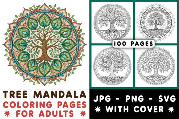 Exploring Tree Mandala Coloring Pages for Adults
