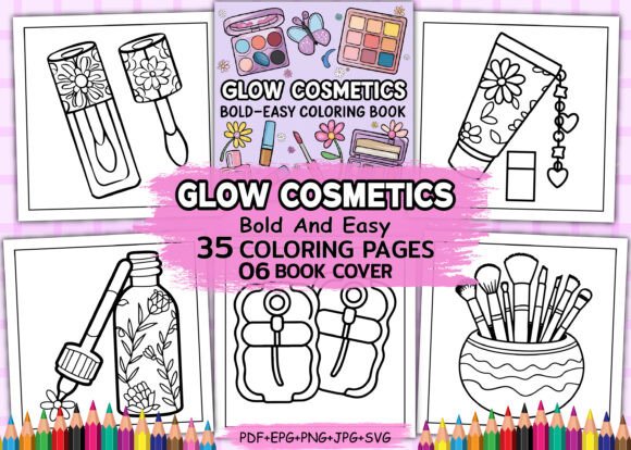 Glow Cosmetics Bold Easy Coloring Book: A Graphic Asset Review