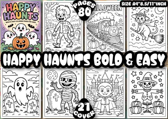 Happy Haunts Coloring Pages as a Branding Asset