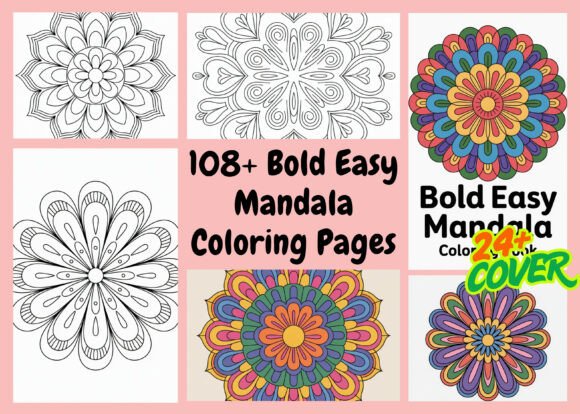 Premium Bold Mandala Graphics for Crafting & Coloring Pages
