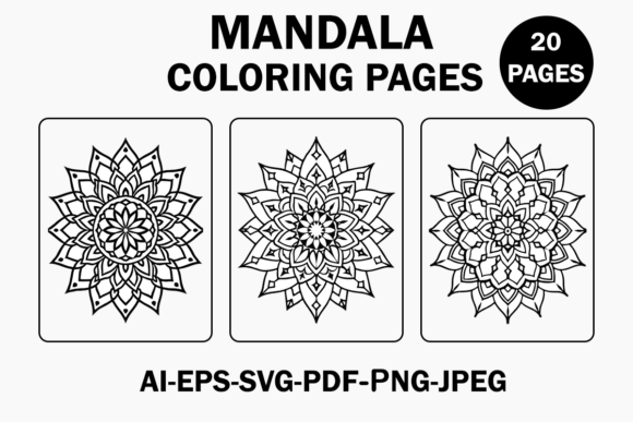 Review: Mandala Coloring Pages Bundle Vol.1 for Graphics