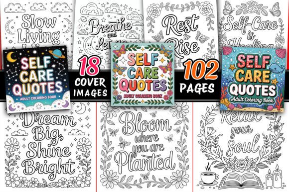 Self-Care Coloring Pages: A Brand Designer's Review