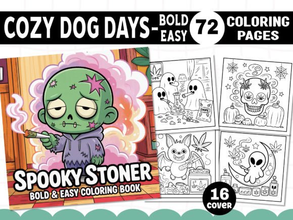 Spooky Stoner Coloring Pages: A Designer's Review for Client Projects
